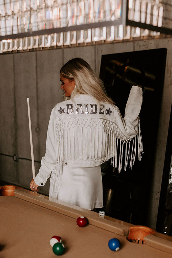Bride Tassel Denim Jacket-Beginning Fashion