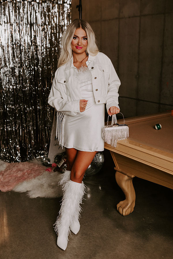 Bride Tassel Denim Jacket-Beginning Fashion