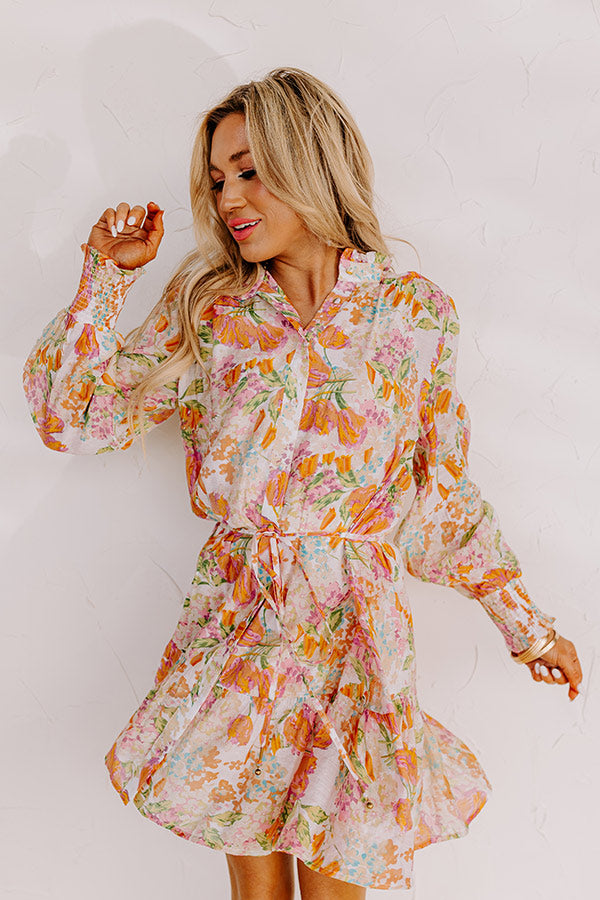 Eyes On Paradise Floral Dress-Beginning Fashion