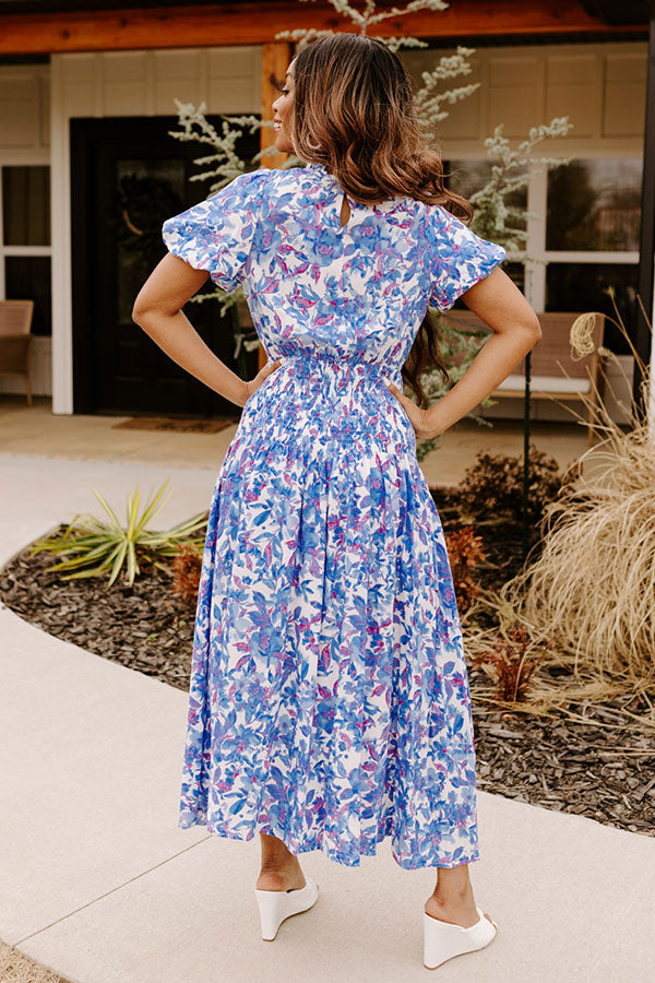 Barcelona Nights Midi In Blue-Beginning Fashion
