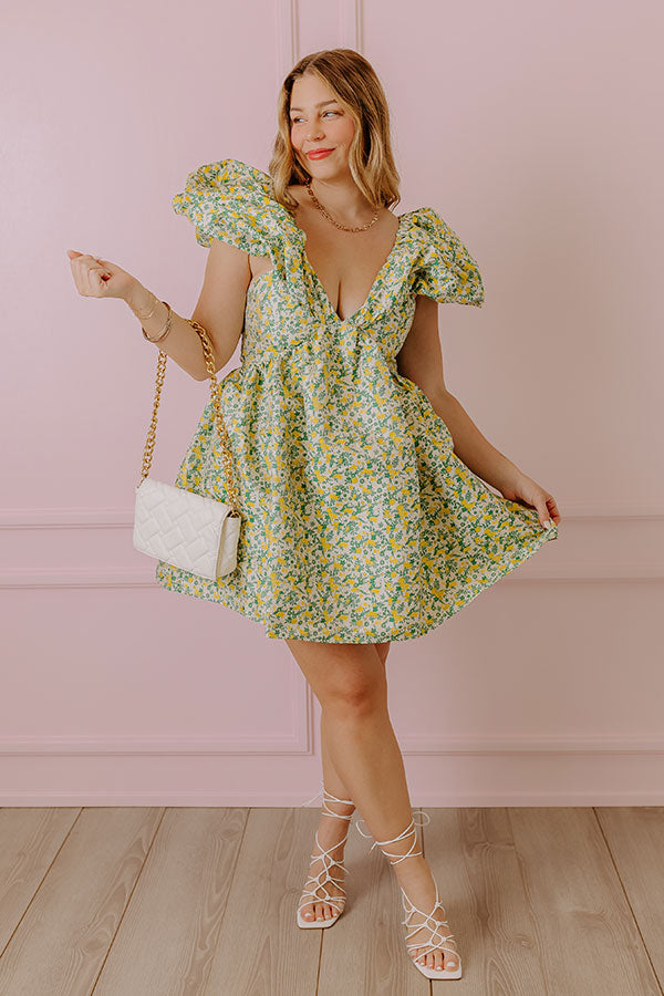 Bloom With A View Mini Dress-Beginning Fashion