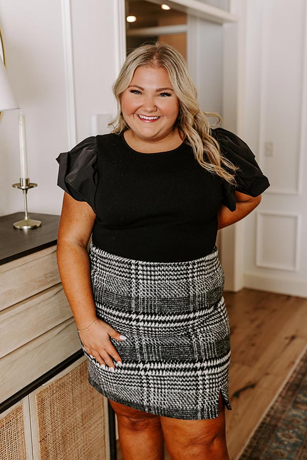 Halftime Happy Hour Bodysuit In Black Curves-Beginning Fashion