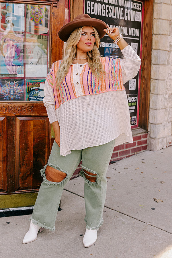 Boho Flow Knit Tunic Curves-Beginning Fashion