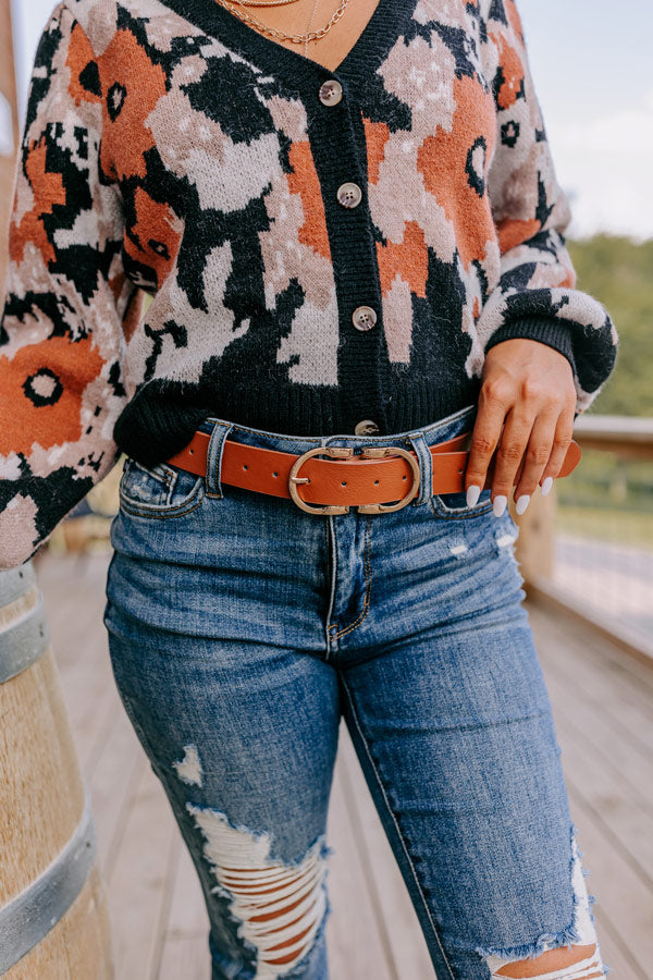 Beyond A Memory Faux Leather Belt In Maple-Beginning Fashion