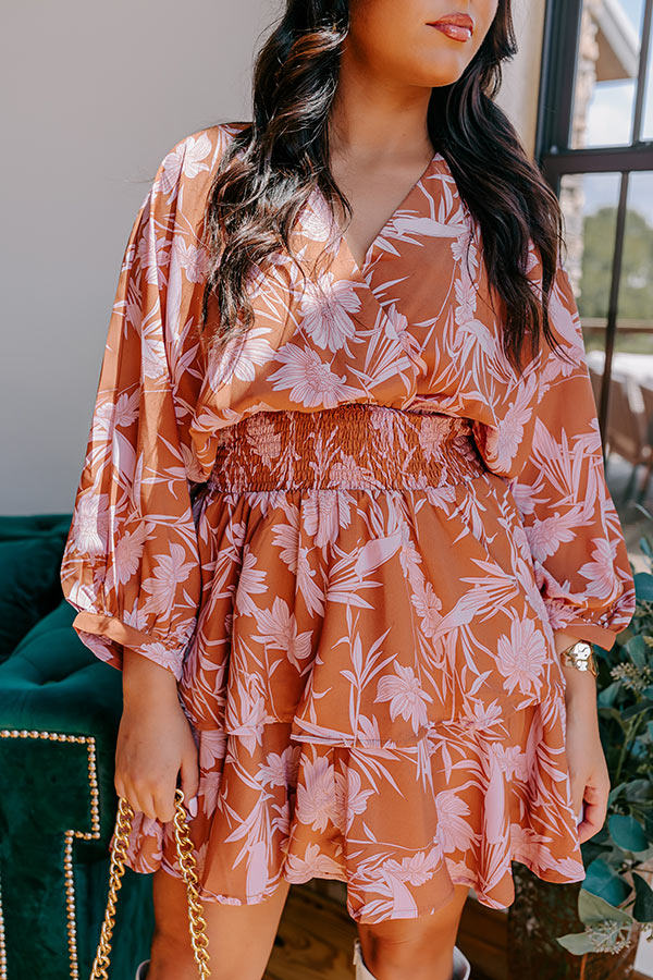 Flirtatious Outing Floral Mini Dress-Beginning Fashion