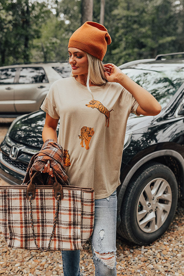 Good Behavior Graphic Tee In Iced Latte-Beginning Fashion