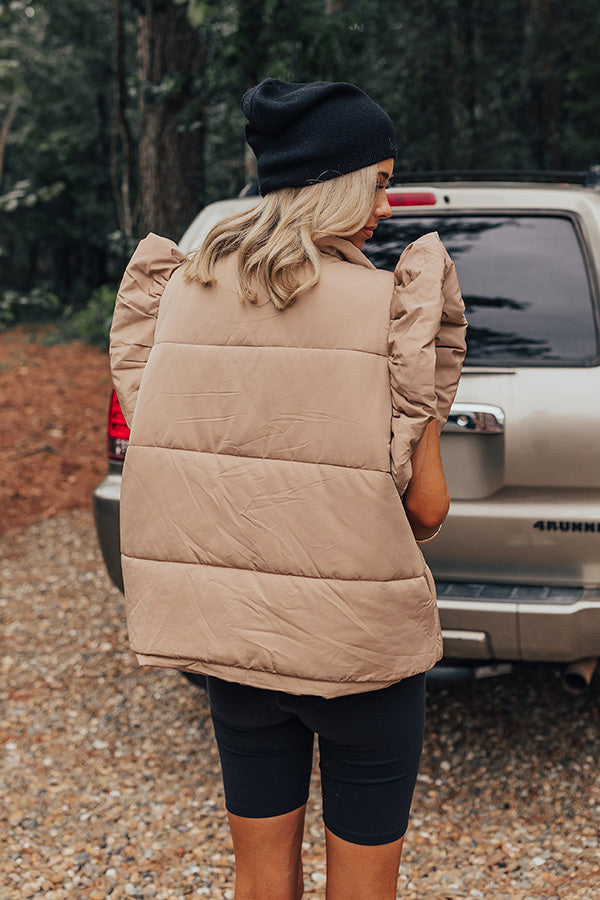 Autumn Treasure Puffer Vest-Beginning Fashion