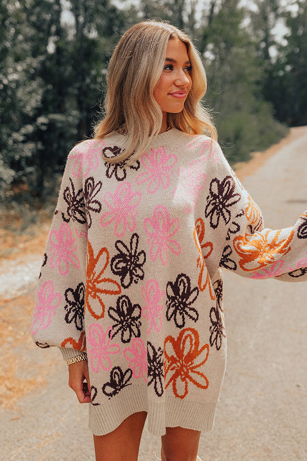 Crisp Fall Sweater Dress-Beginning Fashion