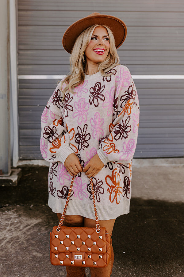 Crisp Fall Sweater Dress Curves-Beginning Fashion