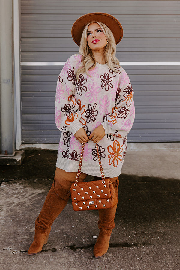 Crisp Fall Sweater Dress Curves-Beginning Fashion