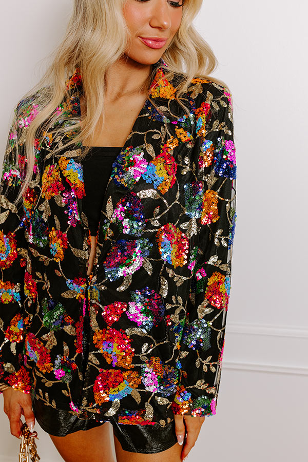 Bring The Sparkle Sequin Blazer-Beginning Fashion