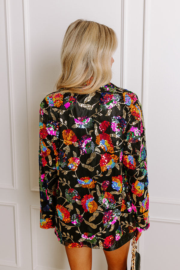 Bring The Sparkle Sequin Blazer-Beginning Fashion