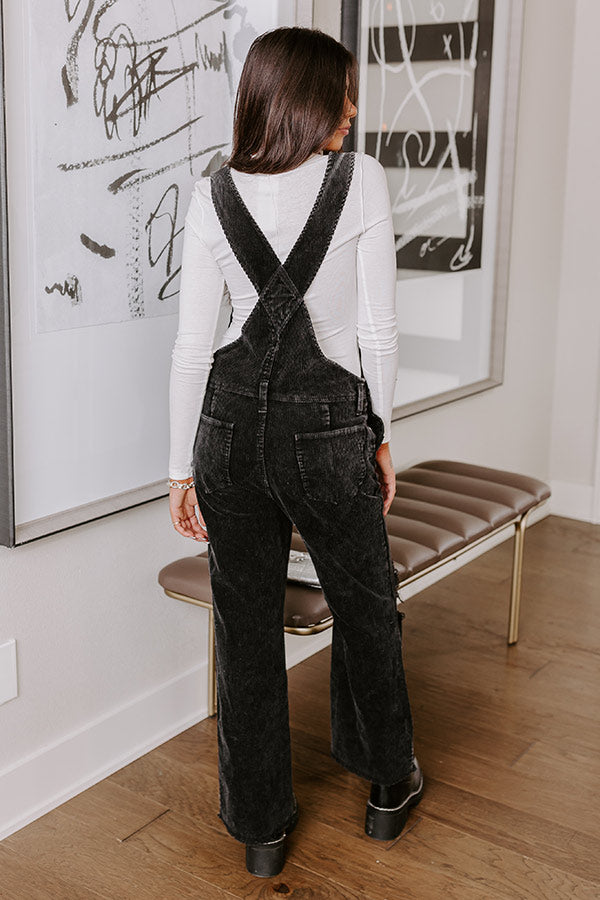 Casual Outing Corduroy Overalls-Beginning Fashion