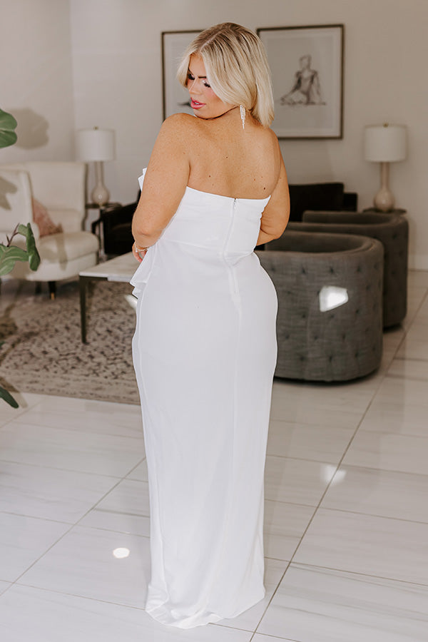 Back To You Maxi in White Curves-Beginning Fashion