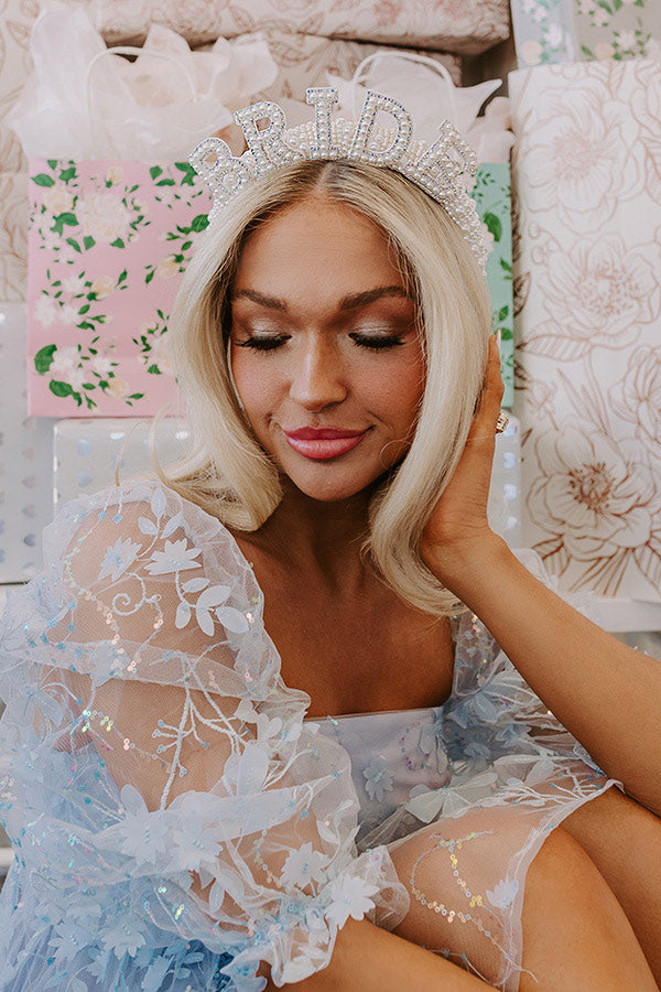 Bride Pearl Embellished Headband-Beginning Fashion