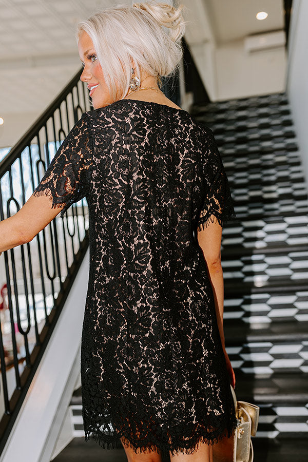 Dearest Memory Lace Dress in Black-Beginning Fashion