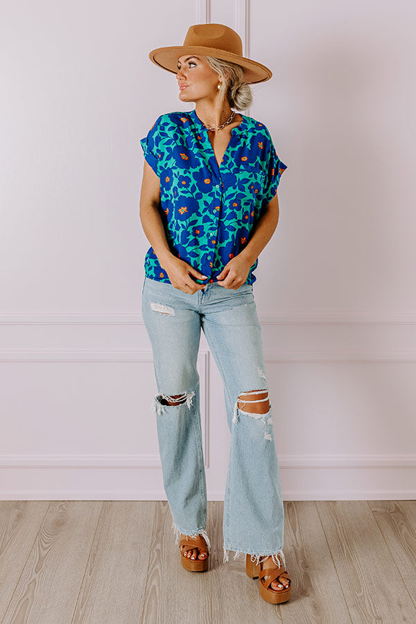 Botanical Garden Button Up-Beginning Fashion