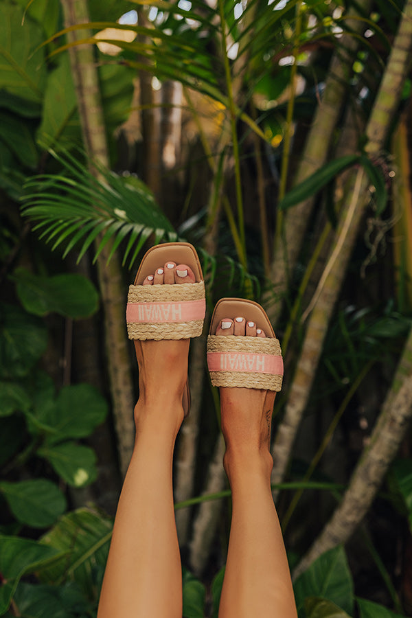 Hawaii Raffia Woven Sandal-Beginning Fashion