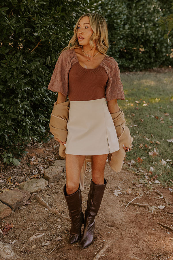 Flirtatious Outing Bodysuit In Hazelnut-Beginning Fashion