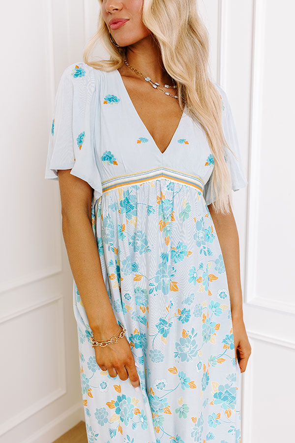 Breezy Blossom Embroidered Maxi-Beginning Fashion