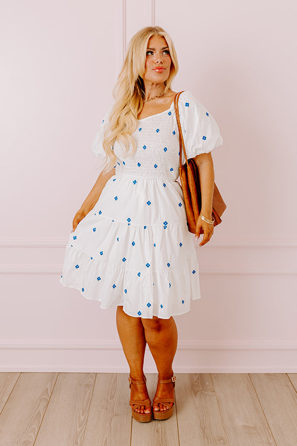 Chic Statement Embroidered Dress Curves-Beginning Fashion
