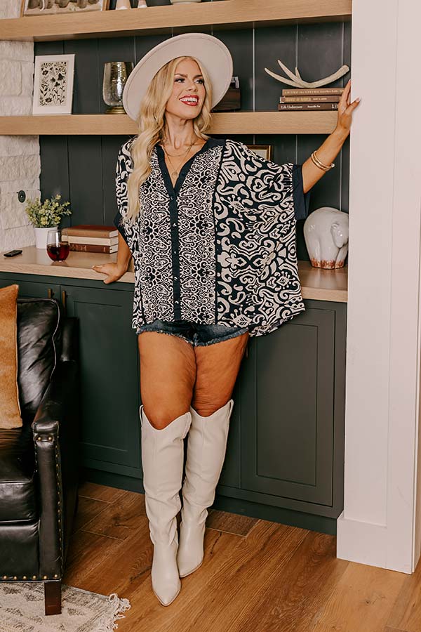 Bodega Babe Oversized Button Up Curves-Beginning Fashion