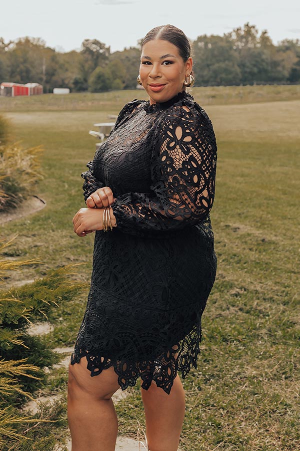 Delicate Daze Lace Mini Dress Curves-Beginning Fashion