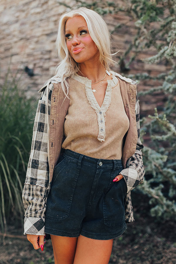 Fall Focused Plaid Lightweight Jacket-Beginning Fashion