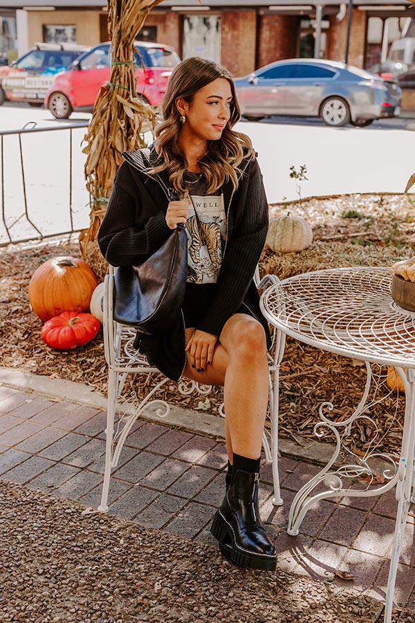 Fall Stroll Drawstring Jacket-Beginning Fashion