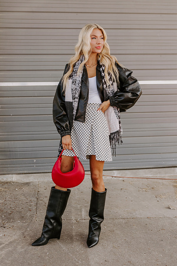 Check It Out High Waist Skort-Beginning Fashion