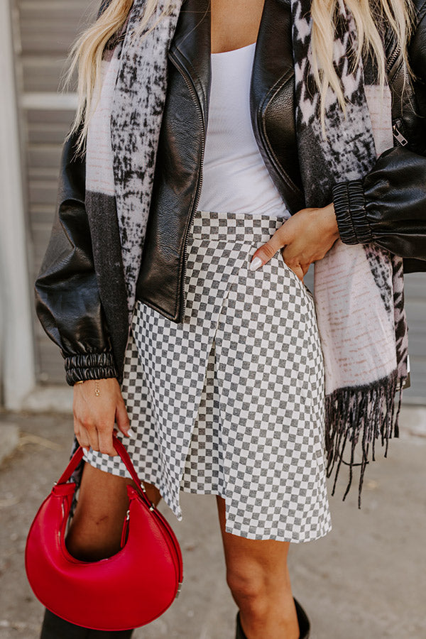 Check It Out High Waist Skort-Beginning Fashion