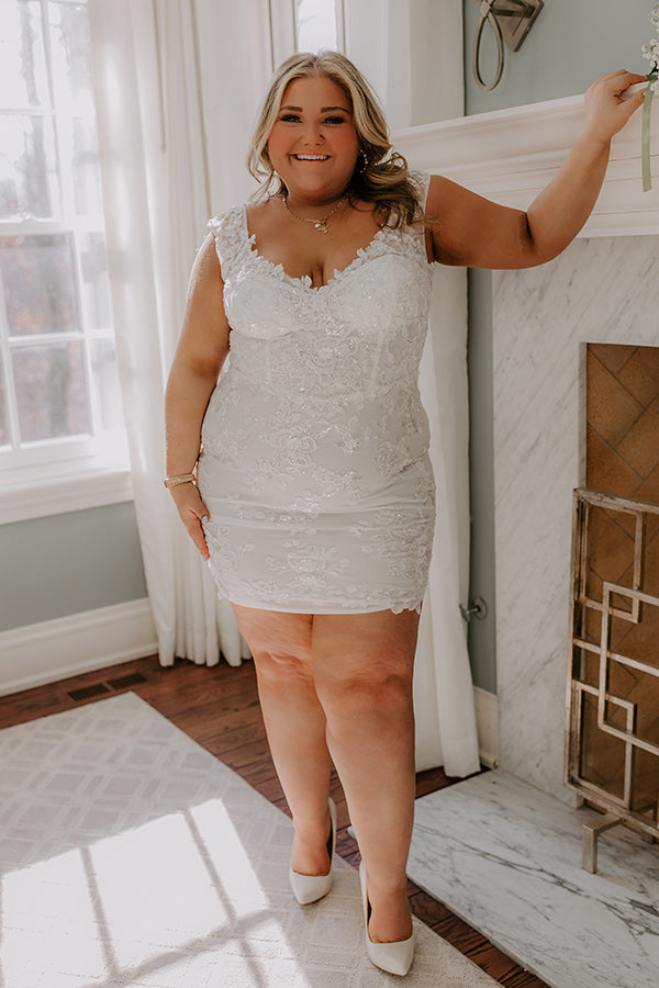 Cheerful Moment Embroidered Floral Mini Dress Curves-Beginning Fashion