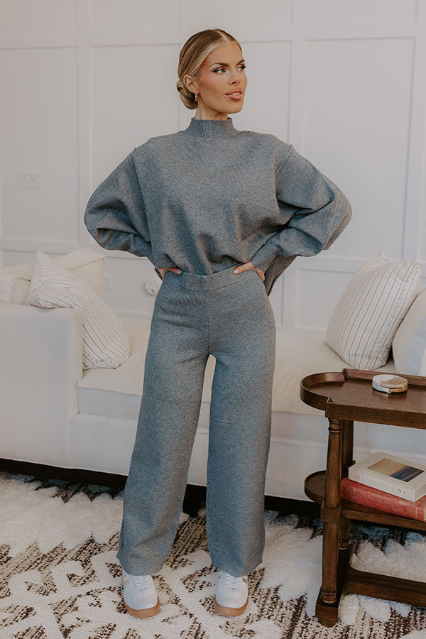 Casual Cues High Waist Knit Pants-Beginning Fashion