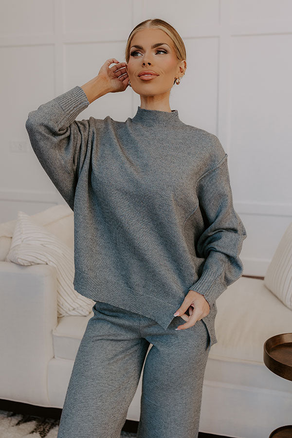 Casual Cues Knit Sweater-Beginning Fashion