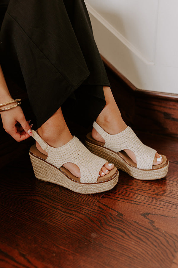 Freddie Crochet Wedge-Beginning Fashion