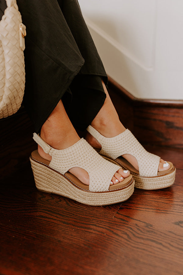 Freddie Crochet Wedge-Beginning Fashion