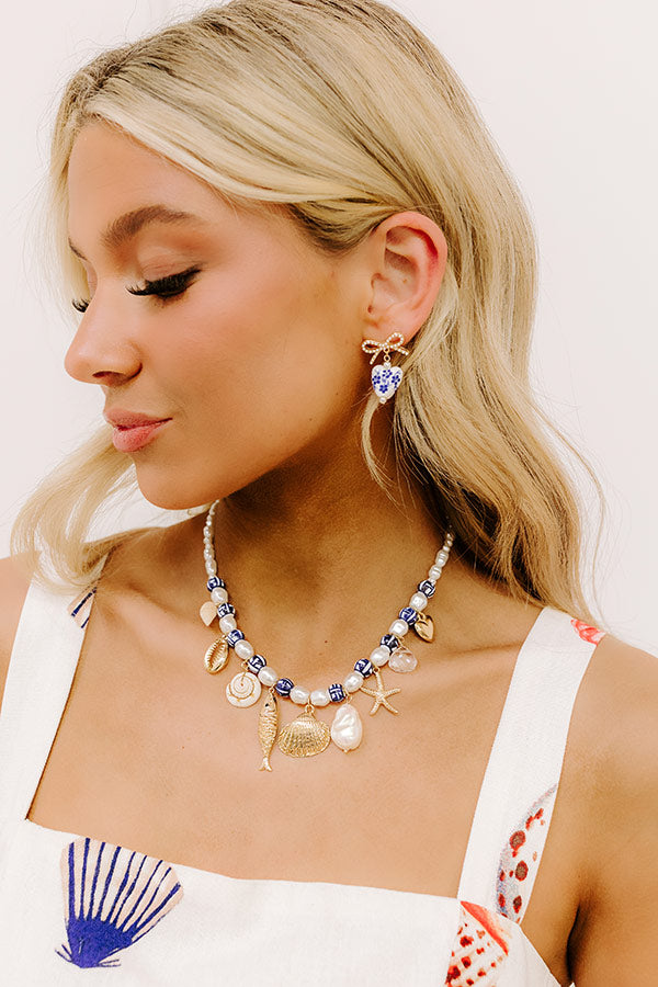 Coastal Dreams Charm Necklace-Beginning Fashion