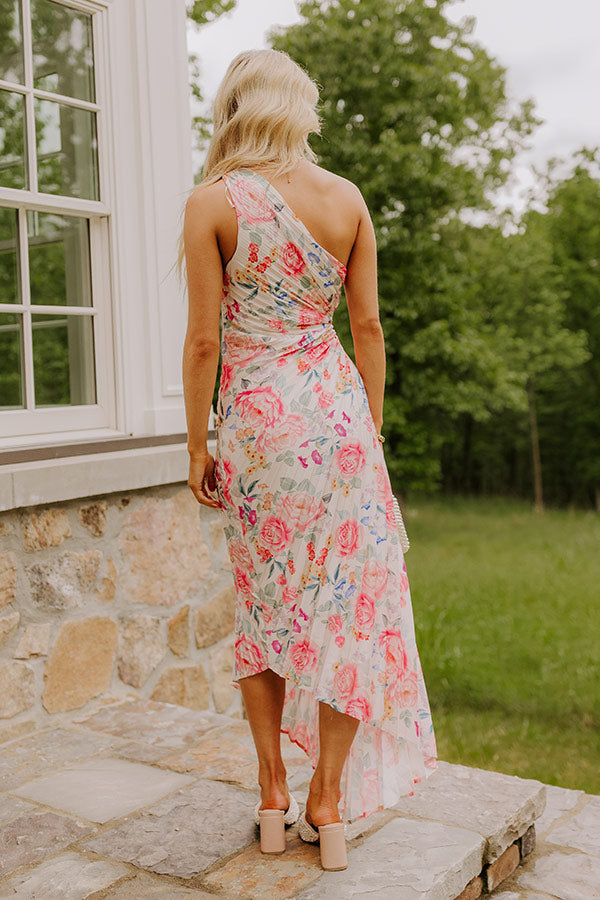 Aways My Amour Pleated Floral Maxi Dress-Beginning Fashion