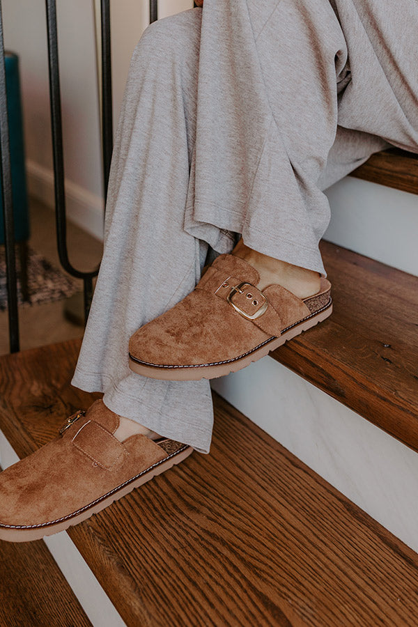 Day Dream Faux Suede Clogs-Beginning Fashion