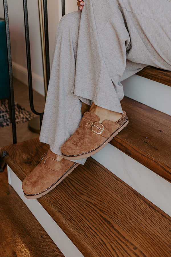 Day Dream Faux Suede Clogs-Beginning Fashion