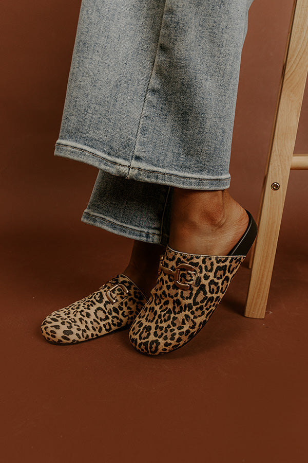 Azalea Leopard Clogs-Beginning Fashion