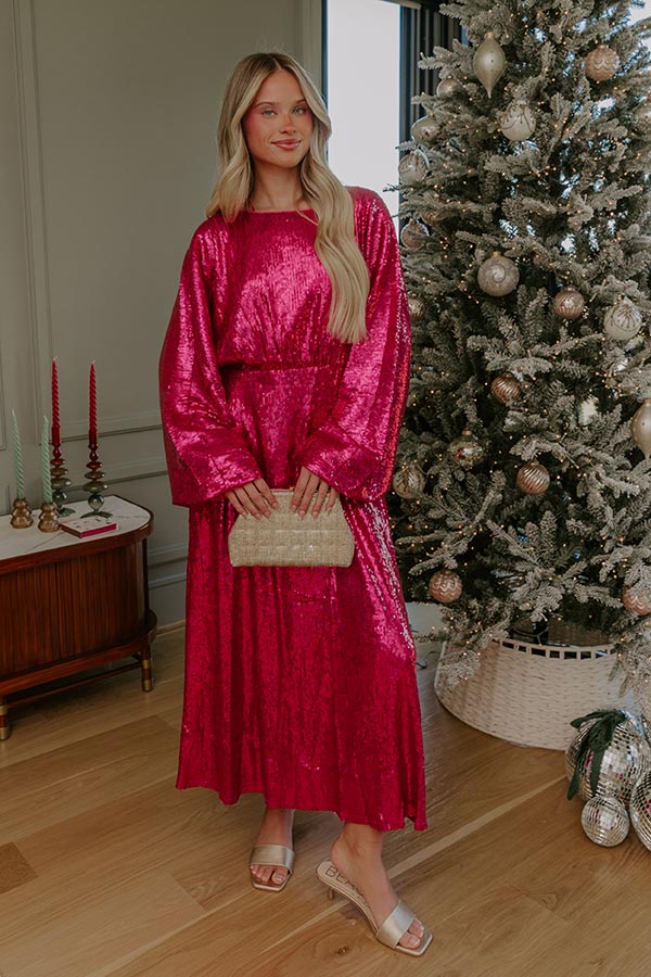 Bubbly Muse Sequin Midi Dress-Beginning Fashion