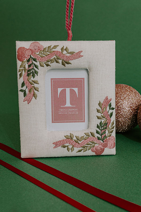 Final Touch Embroidered Ornament Photo Frame-Beginning Fashion
