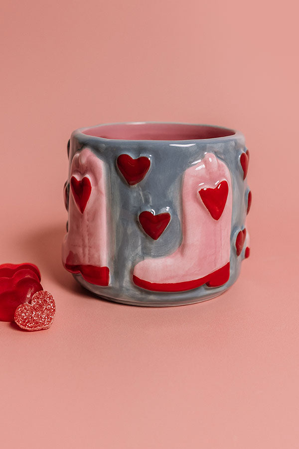 Cowboy Boots and Hearts Ceramic Mug-Beginning Fashion