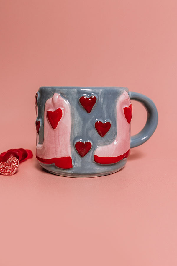 Cowboy Boots and Hearts Ceramic Mug-Beginning Fashion