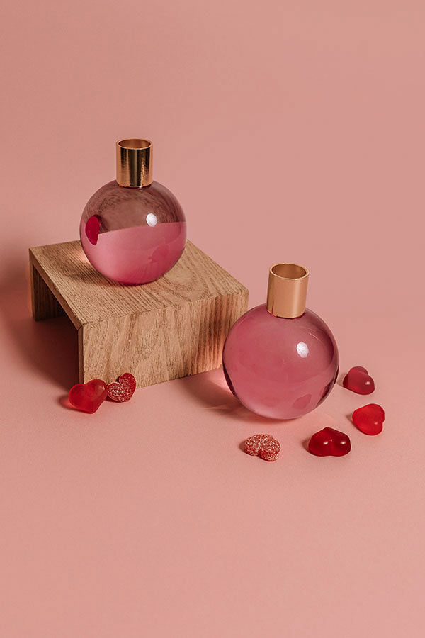 Color Pop Taper Candlestick Holder in Pink-Beginning Fashion