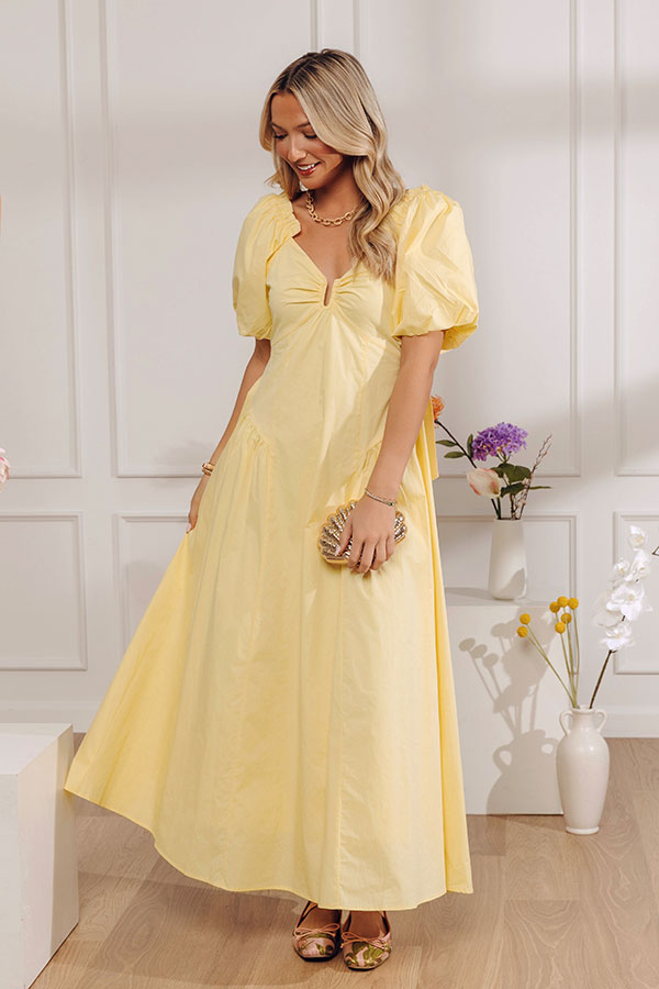Darling Touch Poplin Maxi Dress-Beginning Fashion
