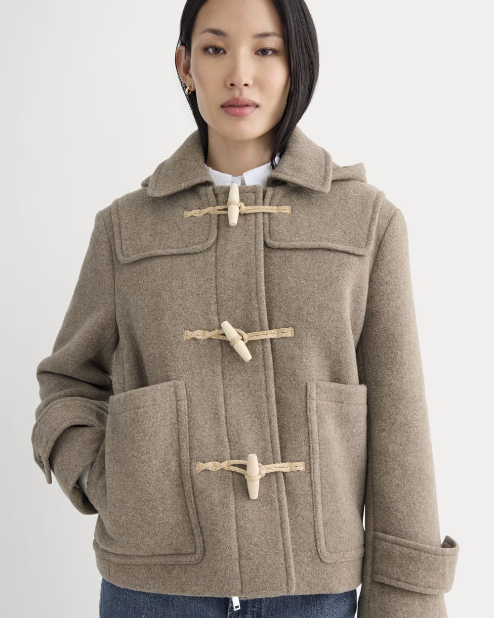 The ReWool Duffle Coat | Heather Taupe-styoma