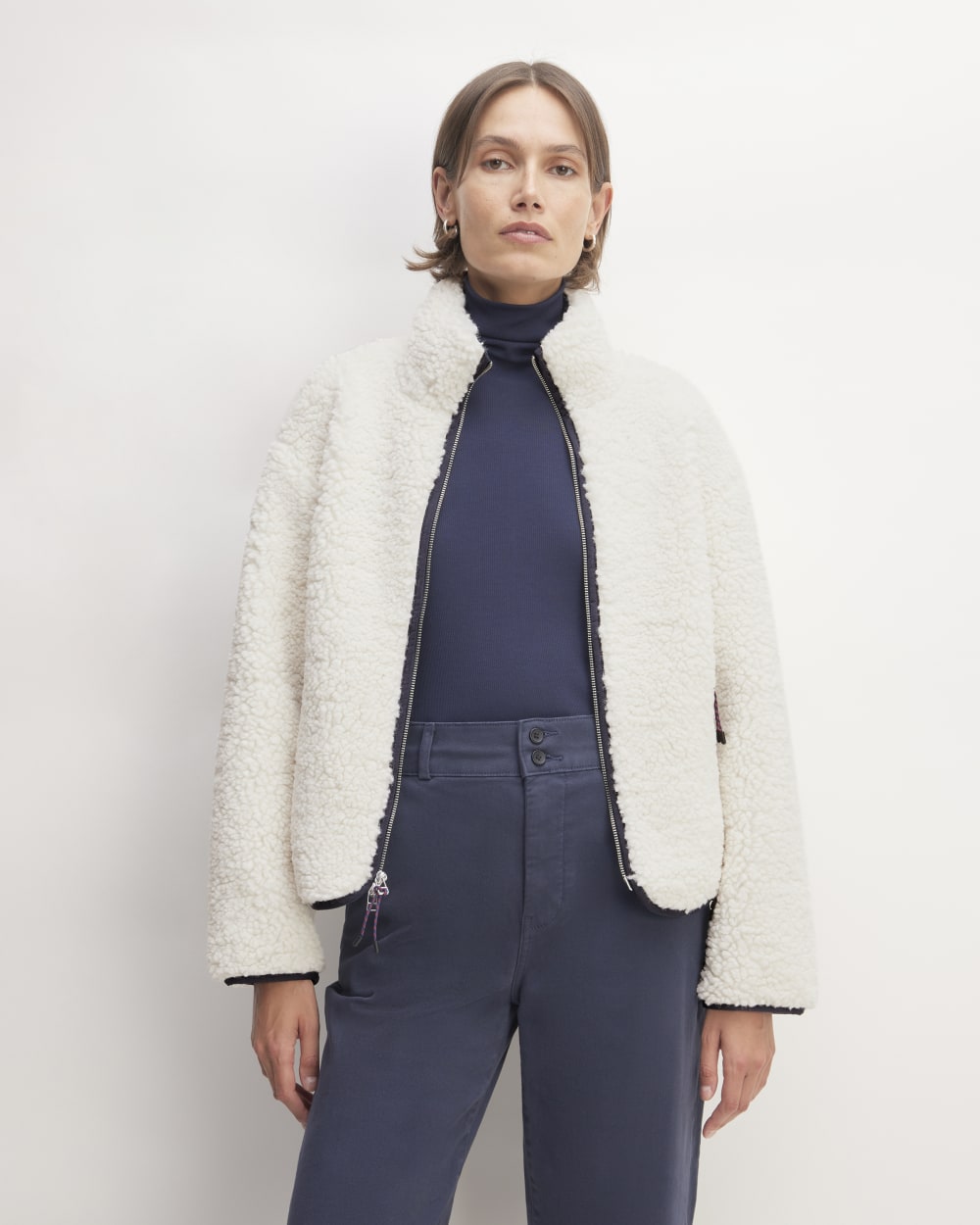 The ReNew Fleece Full Zip | Bone-styoma