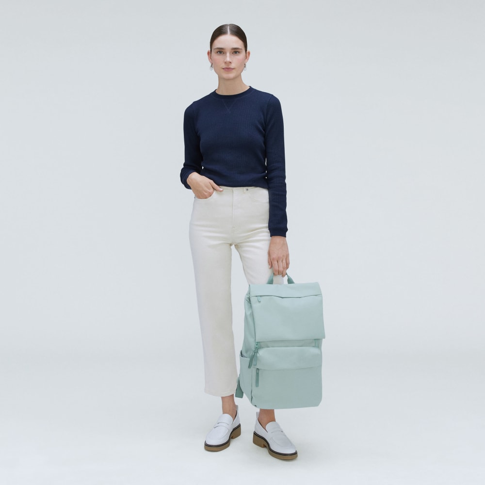 The ReNew Transit Backpack | White Sage / Green Millieu-styoma